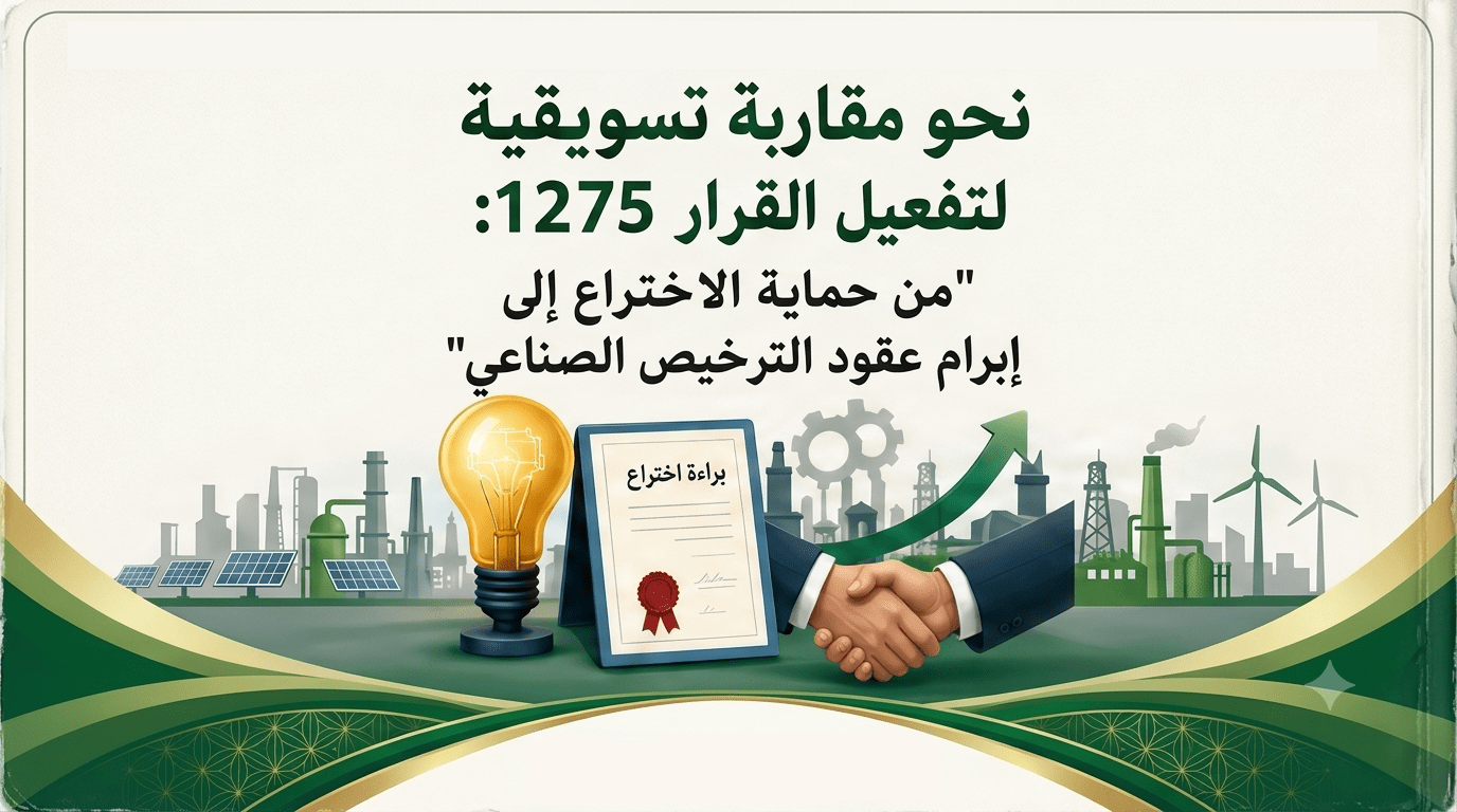 الملتقى الوطني الحضوري وعن بعد: نحو مقاربة تسويقية لتفعيل القرار 1275 “من حماية الاختراع إلى إبرام عقود الترخيص الصناعي”